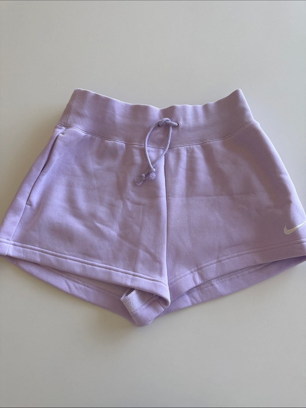 Nike Women's Light Purple Athletic Drawstring Shorts